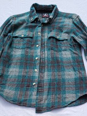 Social Distortion Loser Machine Company Flannel Shirt Small Pin Grunge Indie Alt